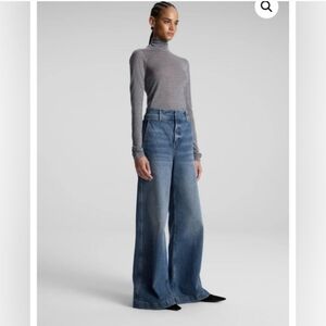 A.L.C. Hayes Fine MerinoTurtleneck Top Gray Size Small